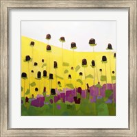 Framed Coneflowers With Pink