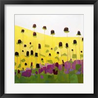 Framed Coneflowers With Pink