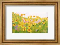 Framed Field of Sunflowers