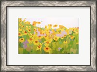 Framed Field of Sunflowers