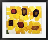 Framed Six Sunflowers