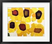 Framed Six Sunflowers