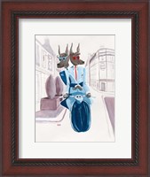 Framed Doberman Do Paris