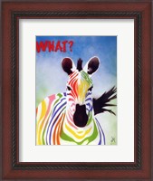 Framed What Zebra