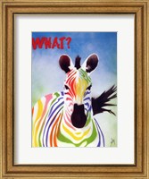 Framed What Zebra