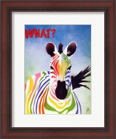 Framed What Zebra