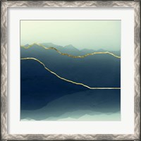 Framed Gold Lined Alps