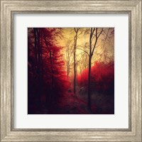 Framed Ruby Red Forest