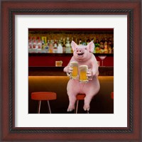 Framed Beer Hog