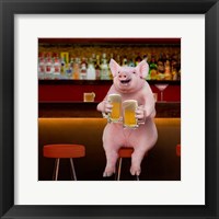 Framed Beer Hog