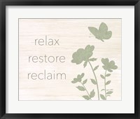 Framed Relax, Restore, Reclaim