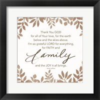 Framed Faith and Family
