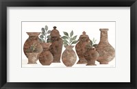 Framed Clay Vases and Pots
