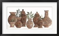 Framed Clay Vases and Pots