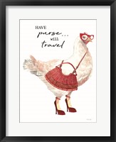 Framed Have Purse, Will Travel Chicken