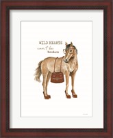Framed Wild Hearts Horse