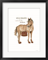 Framed Wild Hearts Horse