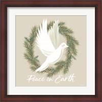 Framed Peace on Earth Dove