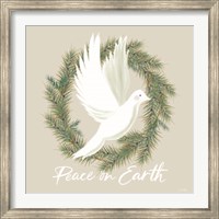 Framed Peace on Earth Dove