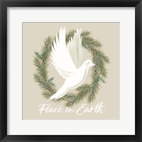 Framed Peace on Earth Dove