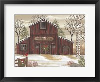 Framed Holiday Farm Barn