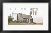 Framed Foggy Watkins Glen Farm