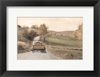 Framed Golden Country Road