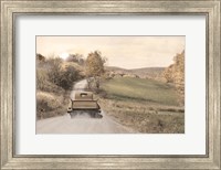 Framed Golden Country Road