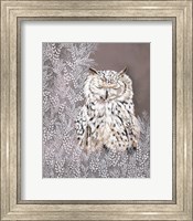 Framed Oliver the Winter Owl