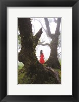 Framed Lady in Red