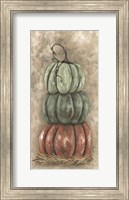 Framed Color Pumpkin Stack