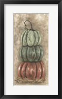 Framed Color Pumpkin Stack