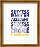 Framed Steph Curry - Success