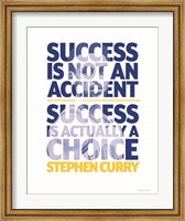 Framed Steph Curry - Success