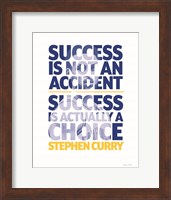 Framed Steph Curry - Success