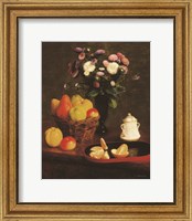 Framed Flowers and Fruit 2