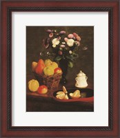 Framed Flowers and Fruit 2