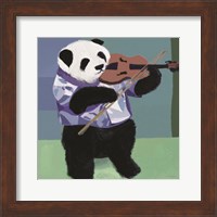 Framed Panda Violinist