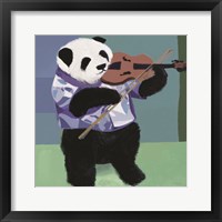 Framed Panda Violinist
