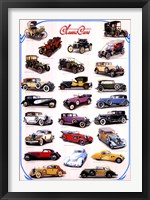 Framed Classic Cars