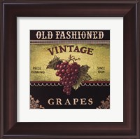 Framed Vintage Grapes
