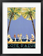 Framed Cote d'Azur
