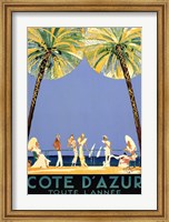 Framed Cote d'Azur