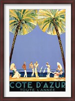 Framed Cote d'Azur