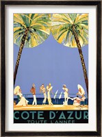Framed Cote d'Azur