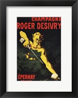 Framed Champagne Roger Desivry