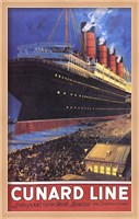 Framed Cunard Line