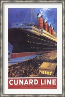 Framed Cunard Line