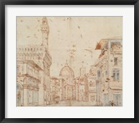 Firenze Perspective Framed Print