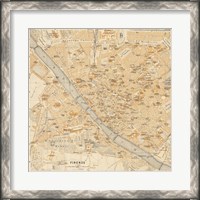 Framed Mapa Di Firenze, 1896